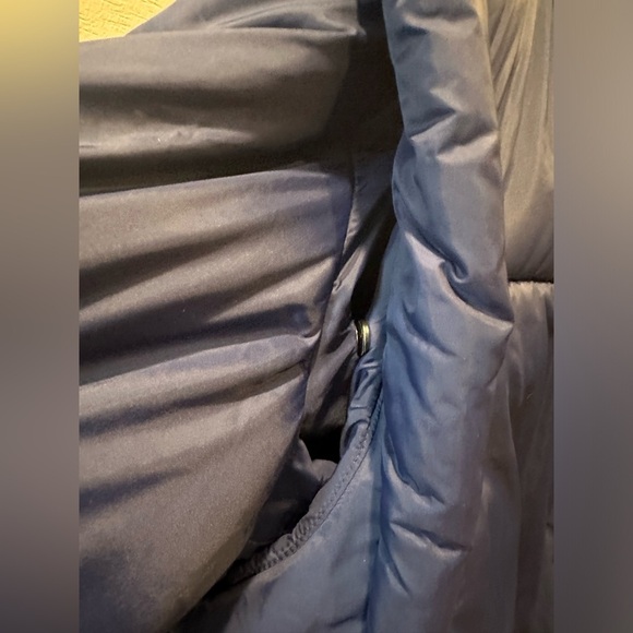 Maeve Anthropologie Blue Snap- Sleeve Puffer Jacket- size M - Picture 5 of 9